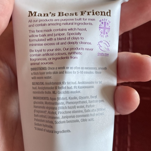 ๐BULL DOG: Menโs Oil Control Face Mask- FULL SIZE - Picture 3 of 5